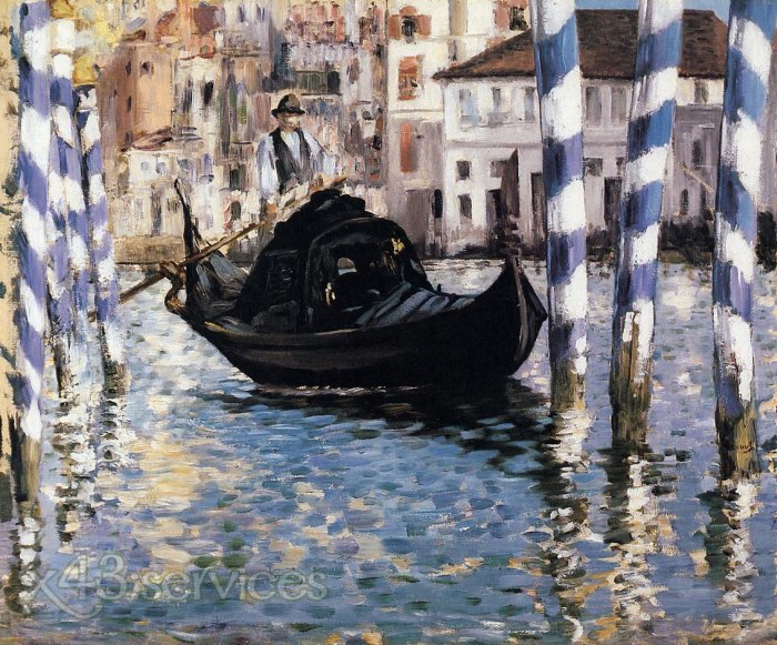 Edouard Manet - Der Canal Grande Venedig - The Grand Canal Venice 1